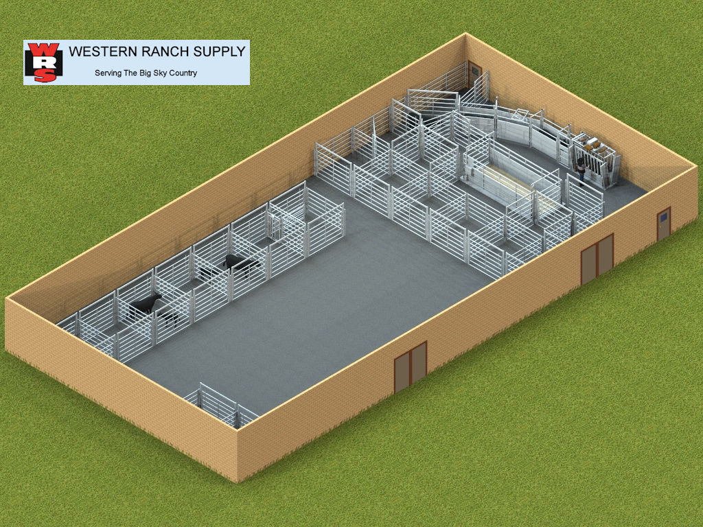 Cattle System 10124B.jpg 1,024×768 pixels Cattle facility, Cattle barn, Farm layout